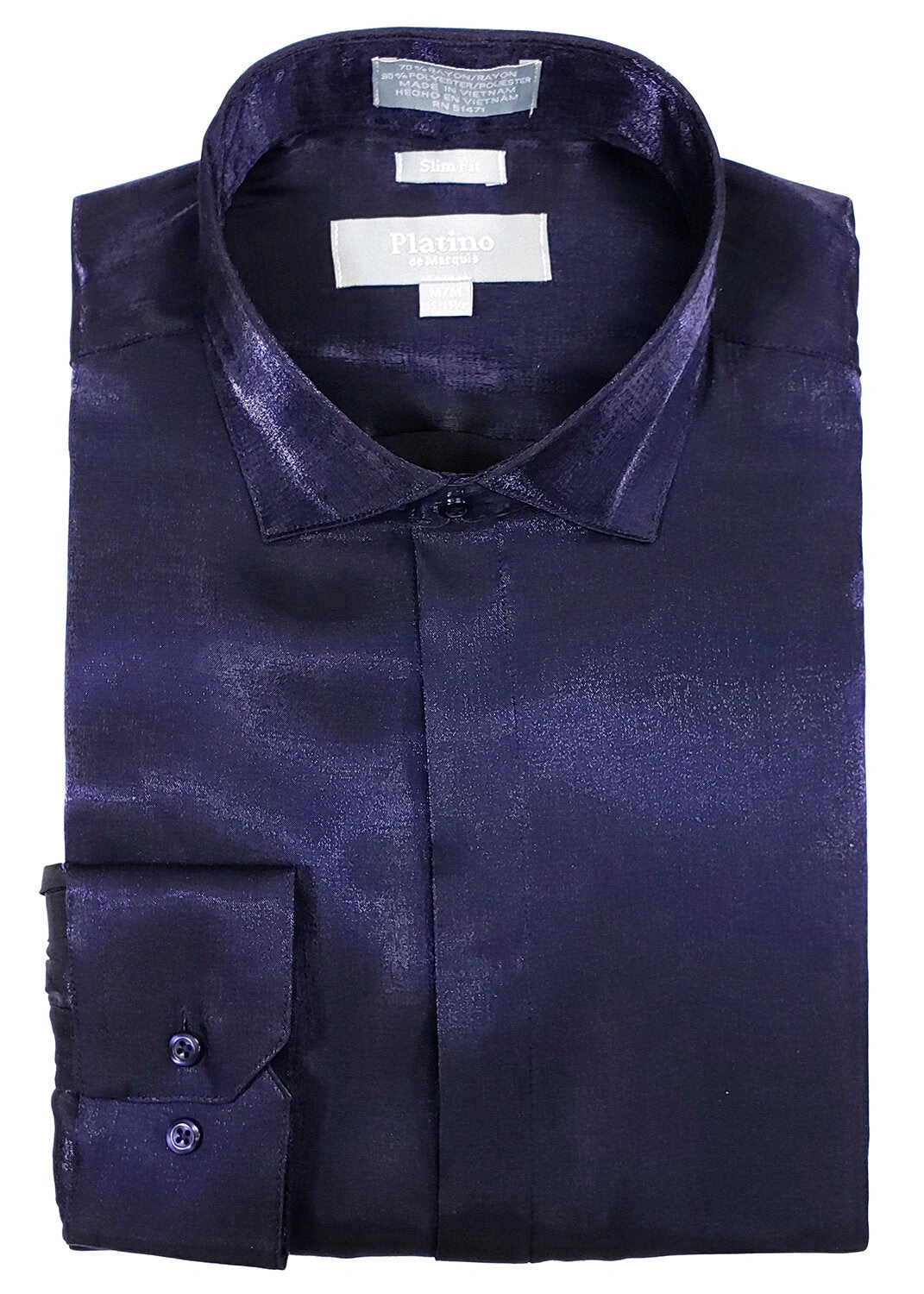 PLATINO SLIM FIT: Der Königliche Luxus im Satinhemd für Ihn. Ein Hauch von Klasse, Stil und Eleganz.